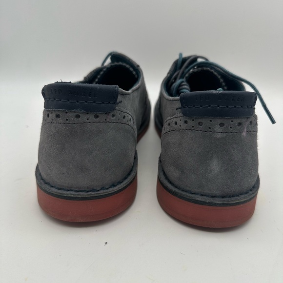 BRAND NEW TED BAKER LONDON JAMFRO Men's Gray Suede Brogues Size US 10 MSRP $150 - Picture 7 of 8
